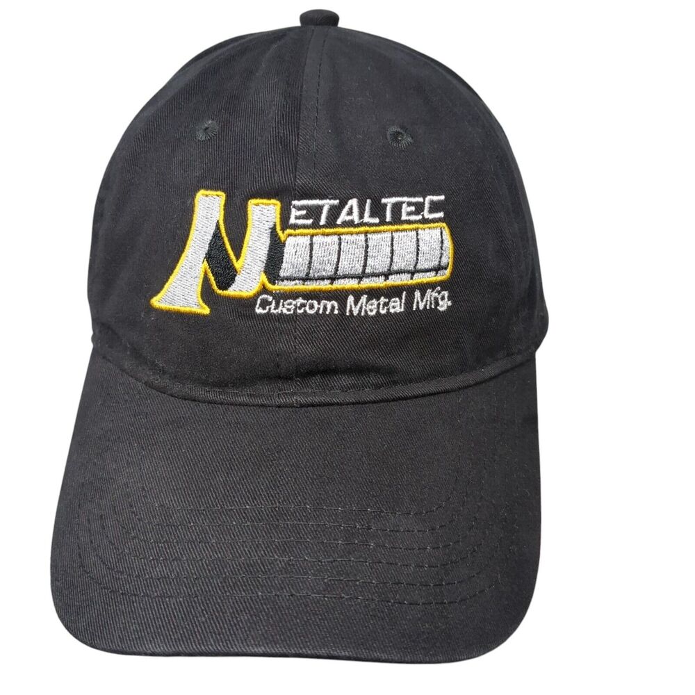 Metaltec Custom Metal Mfg. Slideback Hat Black OSFA Solid Queensboro